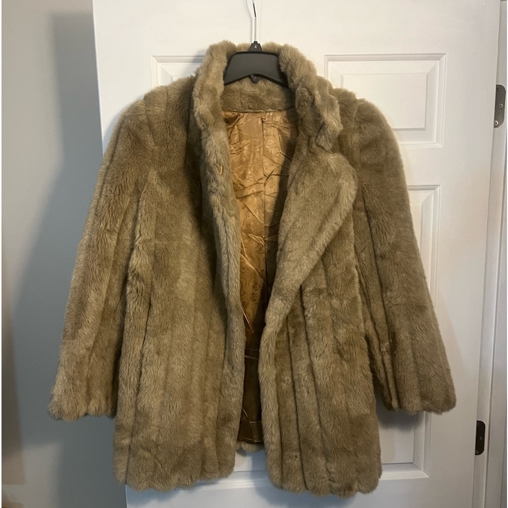 Vintage faux mink coat